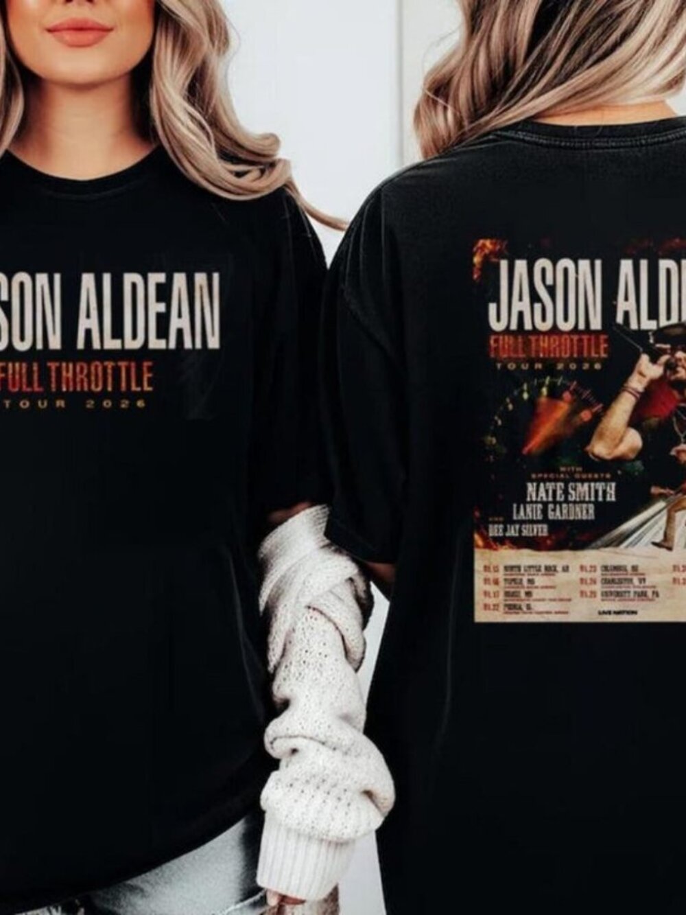 Jason Aldean Full Throttle Tour 2026 North America Schedule Dates Two Sided